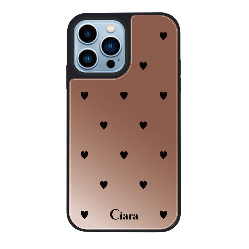 iPhoneケース ミラーバンパー ミラー付きケース スウィートハート