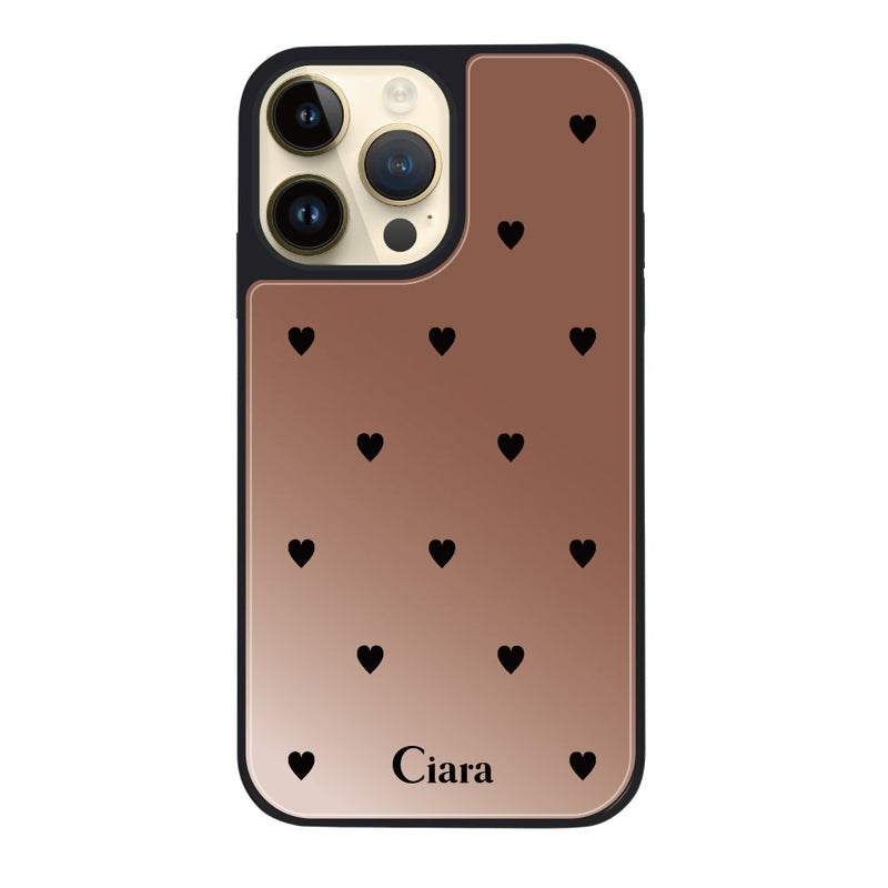 iPhoneケース ミラーバンパー ミラー付きケース スウィートハート