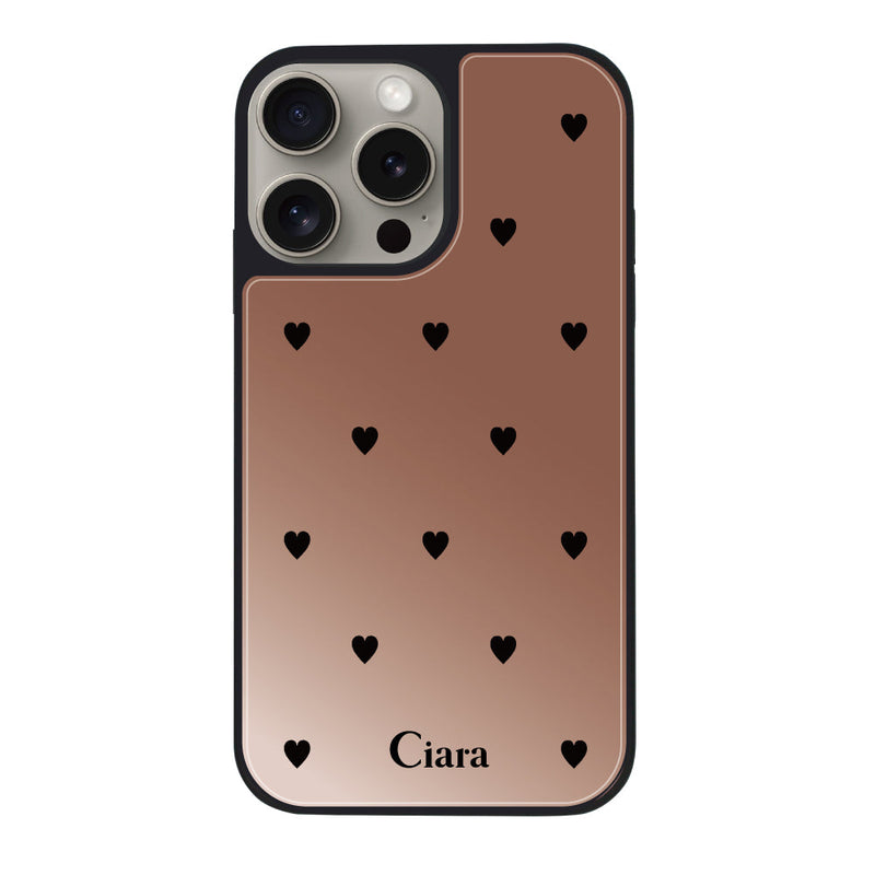 iPhoneケース ミラーバンパー ミラー付きケース スウィートハート