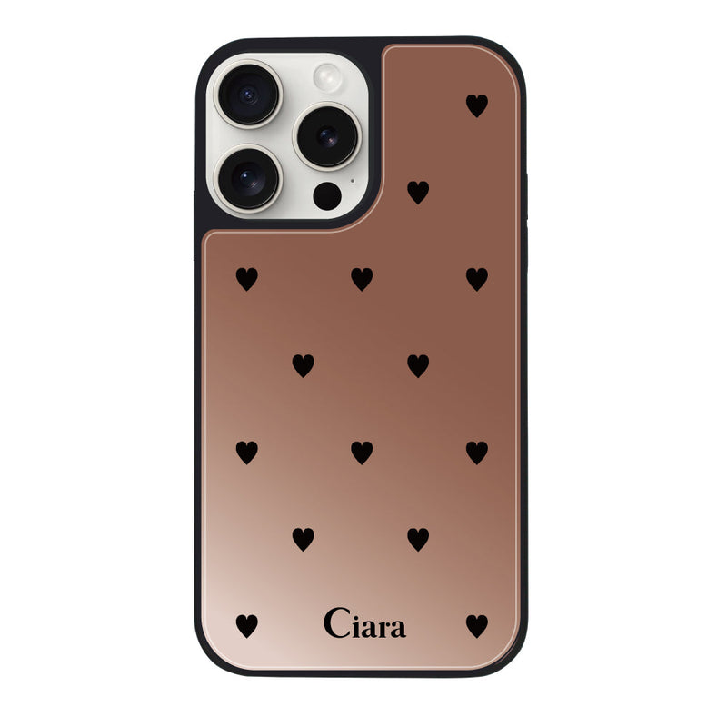 iPhoneケース ミラーバンパー ミラー付きケース スウィートハート