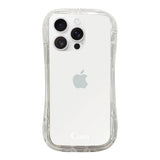 iPhone16ProMax TPUグリップ クリアケース ロゴ ホワイト