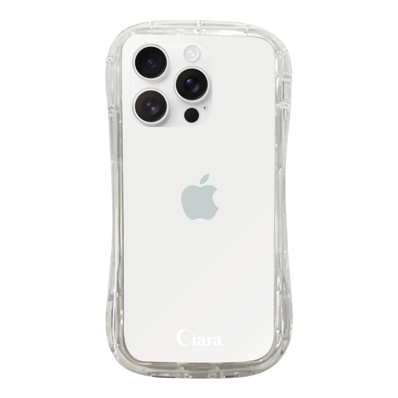 iPhoneケース TPUグリップ クリアケース ロゴ