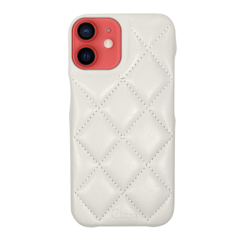 iPhoneケース キルティングPU レザーケース ロゴ