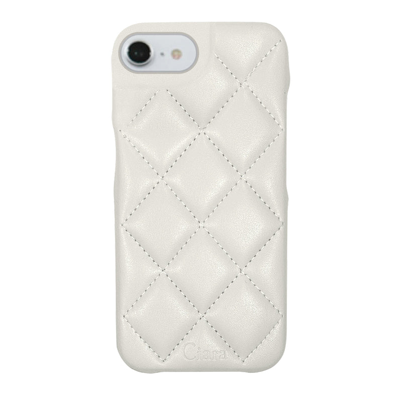 iPhoneケース キルティングPU レザーケース ロゴ