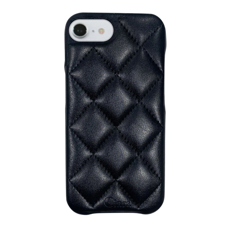 iPhoneケース キルティングPU レザーケース ロゴ