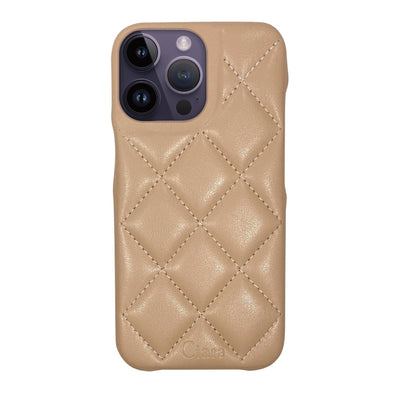 iPhoneケース キルティングPU レザーケース ロゴ