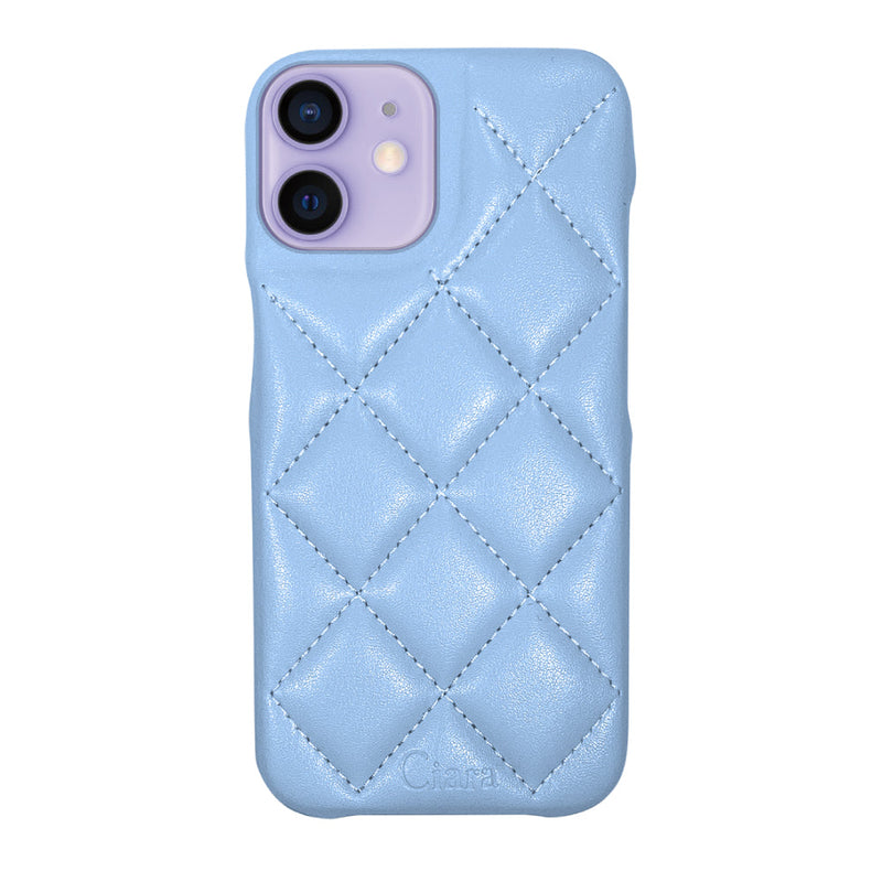 iPhoneケース キルティングPU レザーケース ロゴ