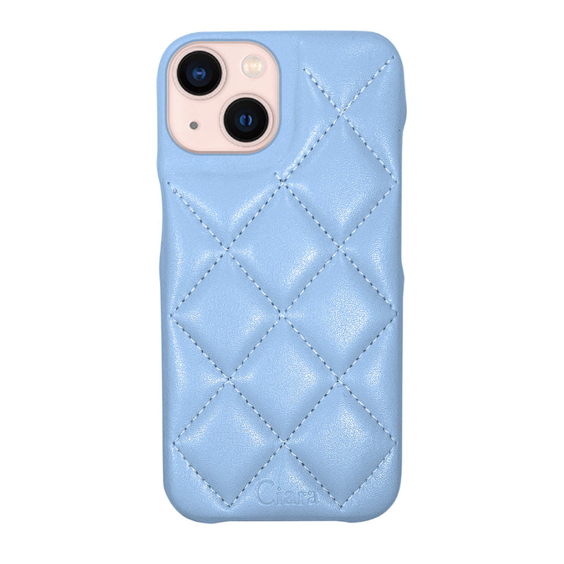 iPhoneケース キルティングPU レザーケース ロゴ