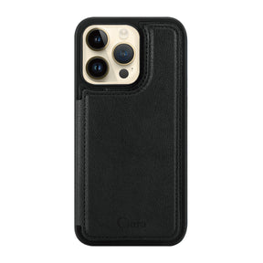 iPhoneケース カード収納付きバックフリップ手帳型ケース ロゴ