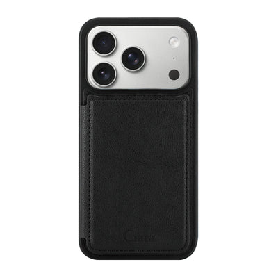 iPhoneケース カード収納付きバックフリップ手帳型ケース ロゴ