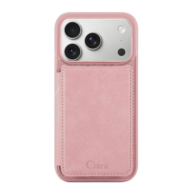 iPhoneケース カード収納付きバックフリップ手帳型ケース ロゴ