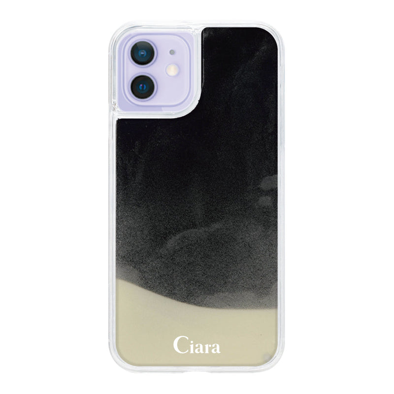 iPhoneケース ネオンサンド オイルケース ロゴ
