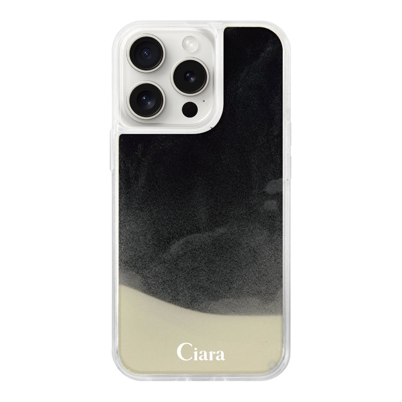 iPhoneケース ネオンサンド オイルケース ロゴ