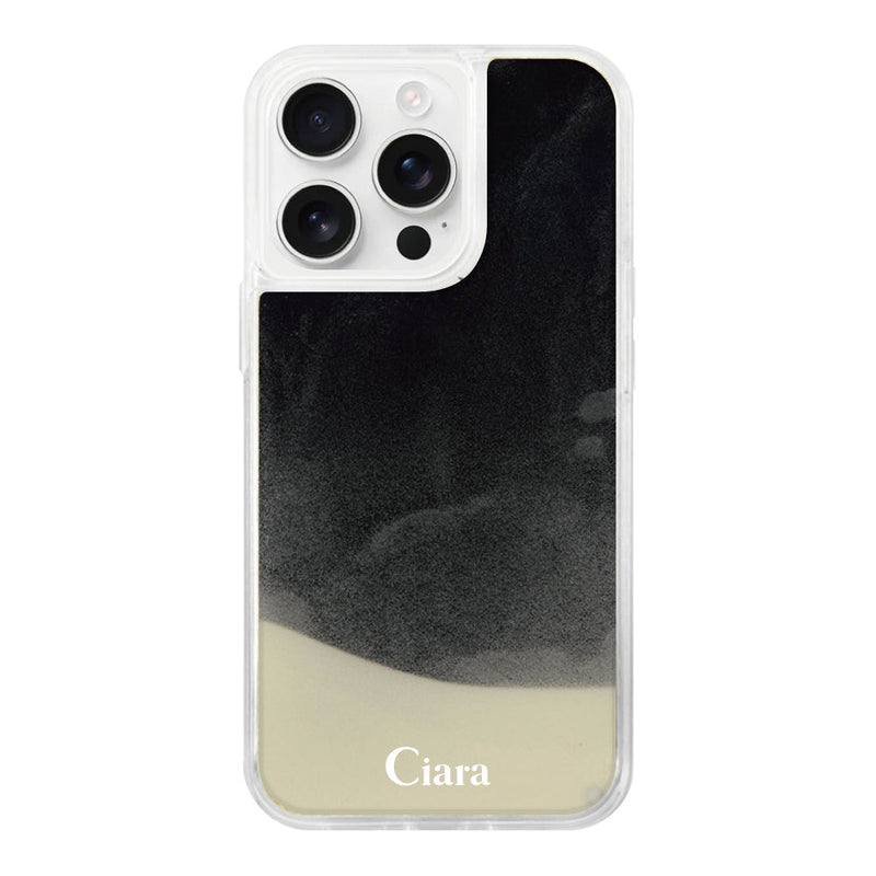 iPhoneケース ネオンサンド オイルケース ロゴ