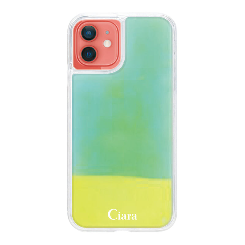 iPhoneケース ネオンサンド オイルケース ロゴ