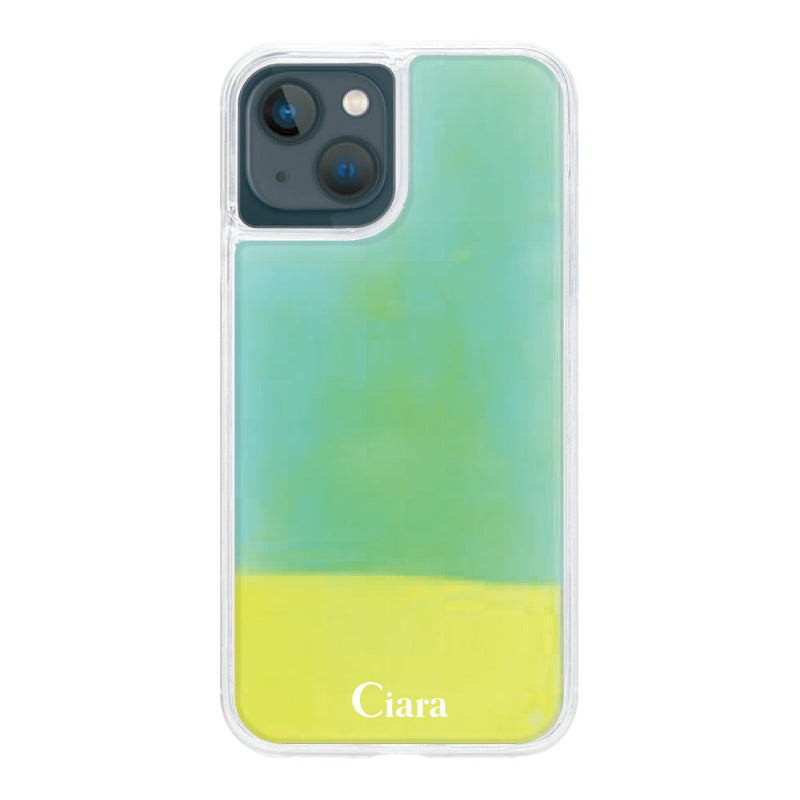 iPhoneケース ネオンサンド オイルケース ロゴ