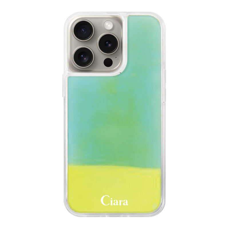 iPhoneケース ネオンサンド オイルケース ロゴ