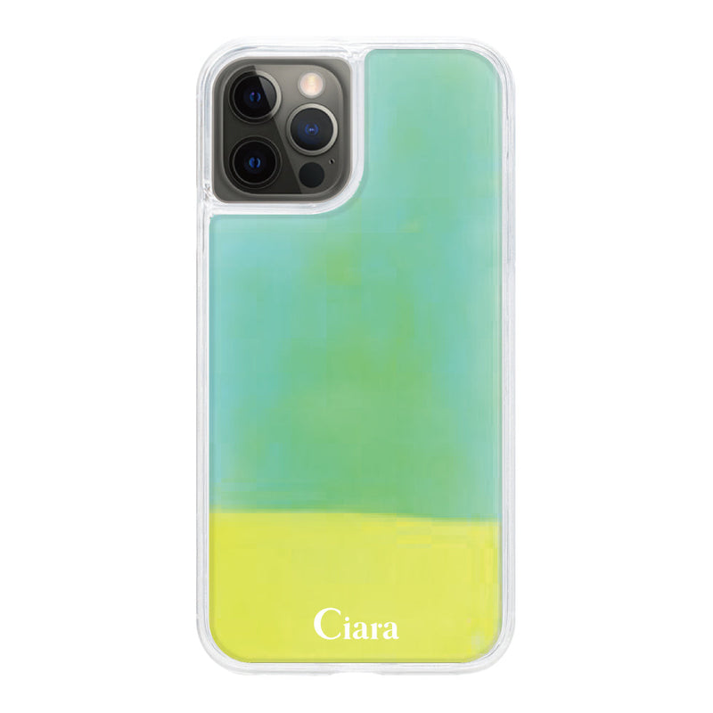 iPhoneケース ネオンサンド オイルケース ロゴ