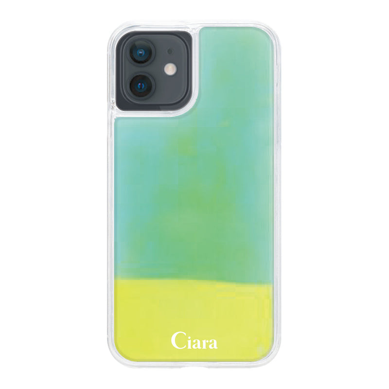 iPhoneケース ネオンサンド オイルケース ロゴ