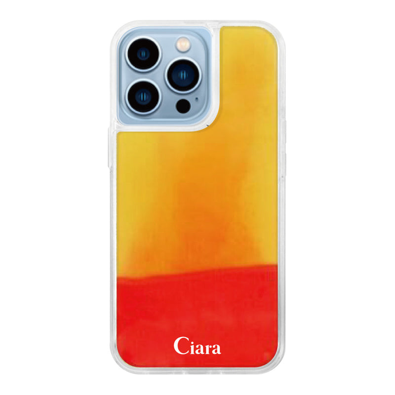 iPhoneケース ネオンサンド オイルケース ロゴ