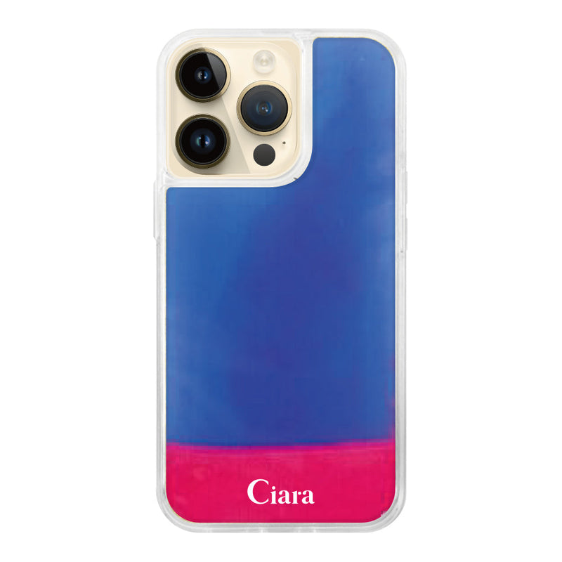 iPhoneケース ネオンサンド オイルケース ロゴ