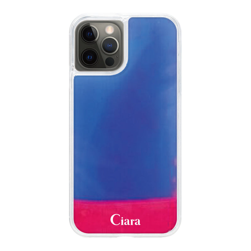 iPhoneケース ネオンサンド オイルケース ロゴ