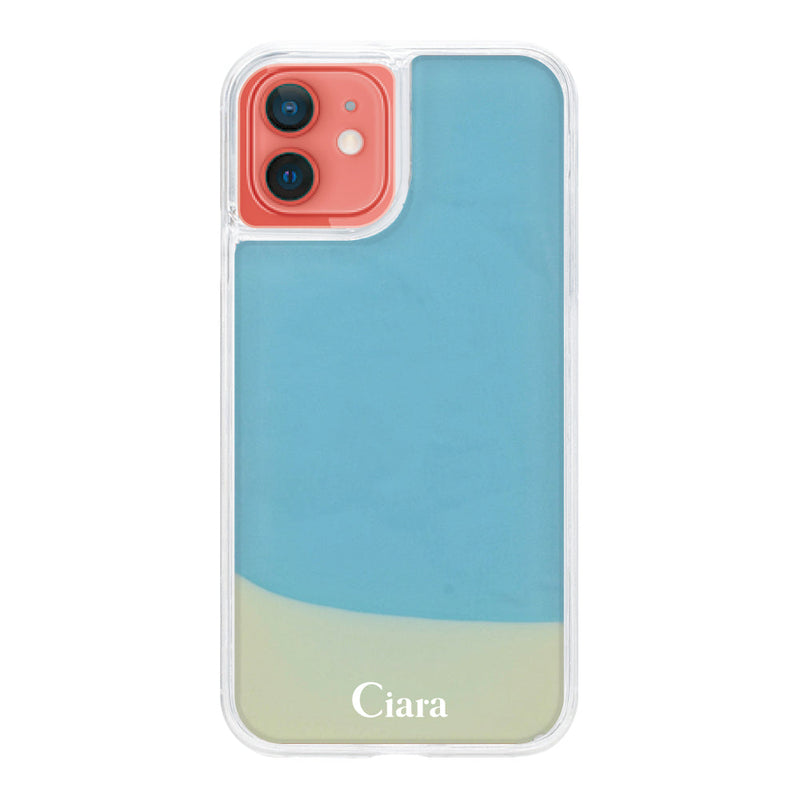 iPhoneケース ネオンサンド オイルケース ロゴ
