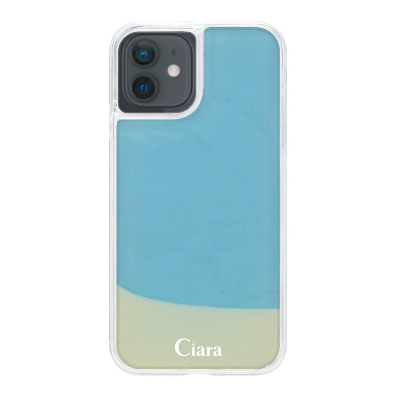 iPhoneケース ネオンサンド オイルケース ロゴ
