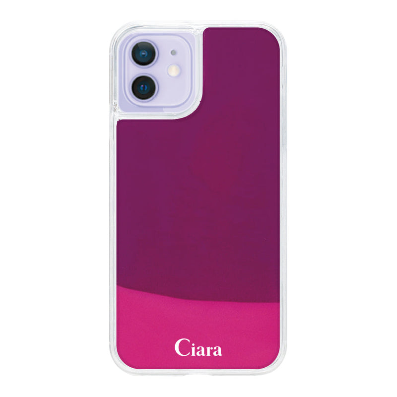 iPhoneケース ネオンサンド オイルケース ロゴ
