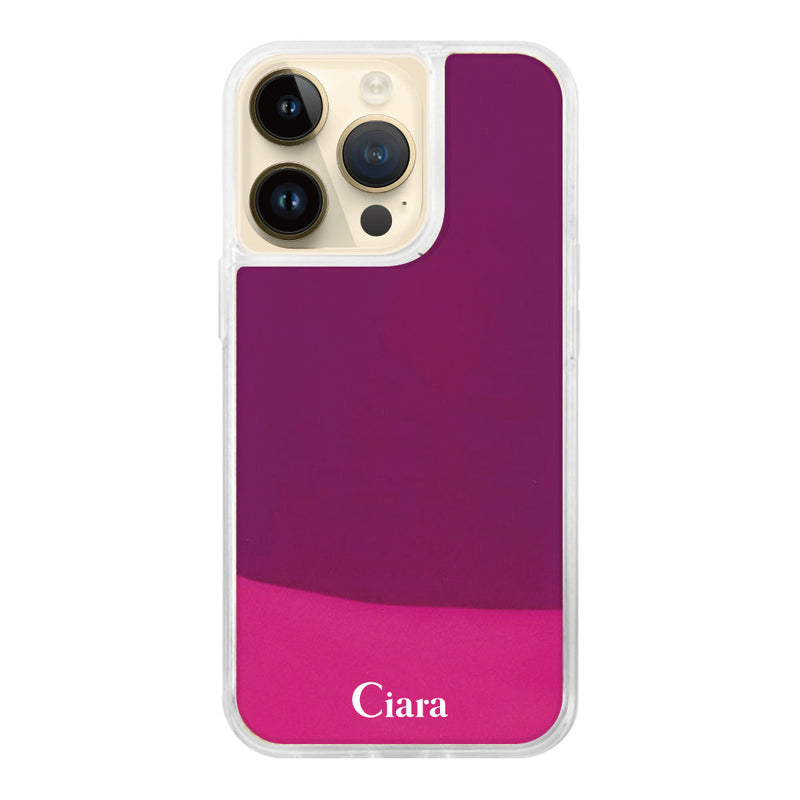 iPhoneケース ネオンサンド オイルケース ロゴ