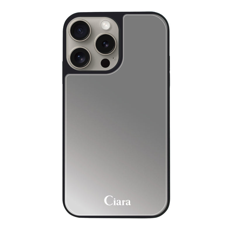 iPhoneケース ミラーバンパー ミラー付きケース ロゴ