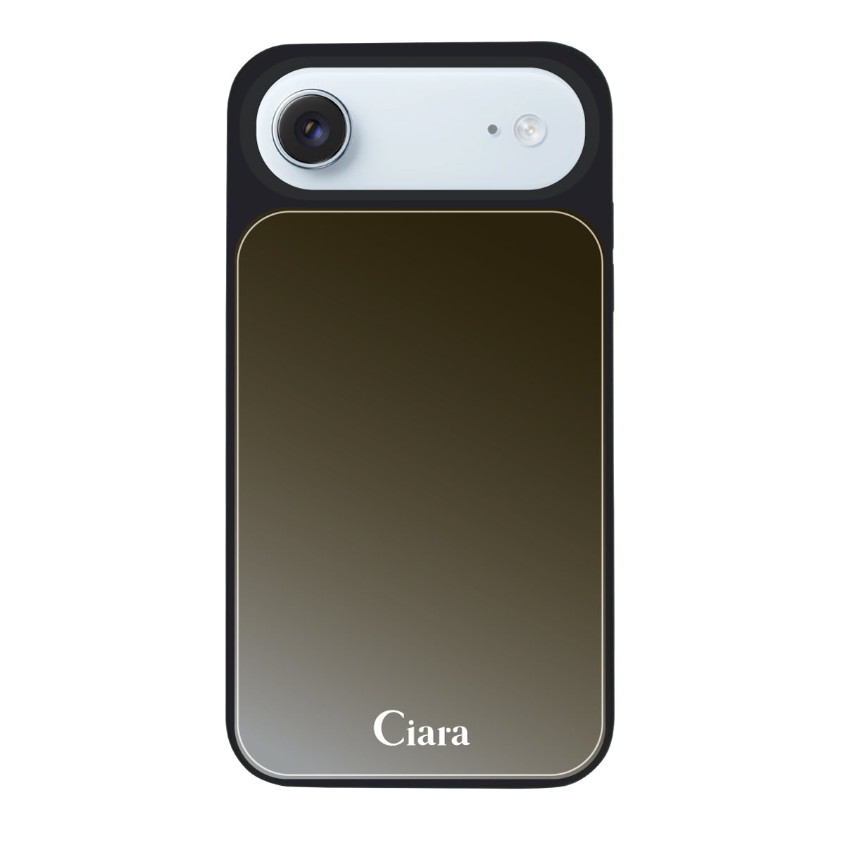 iPhoneAir ミラーバンパー ミラー付きケース ロゴ ブラック