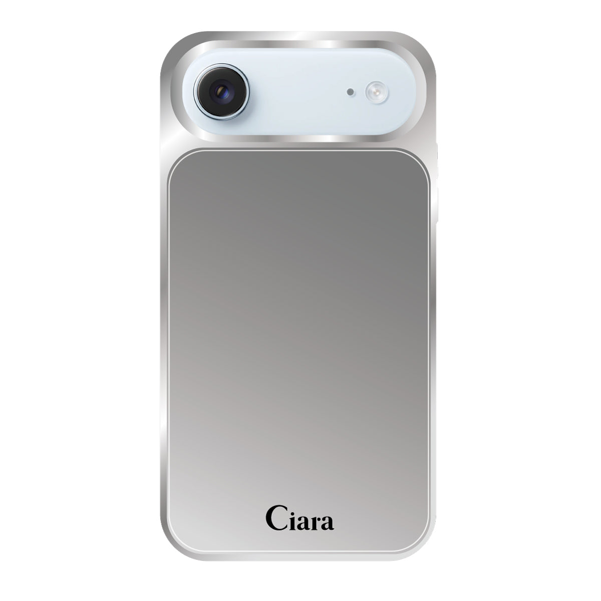 iPhoneAir ミラーバンパー ミラー付きケース ロゴ ブラック