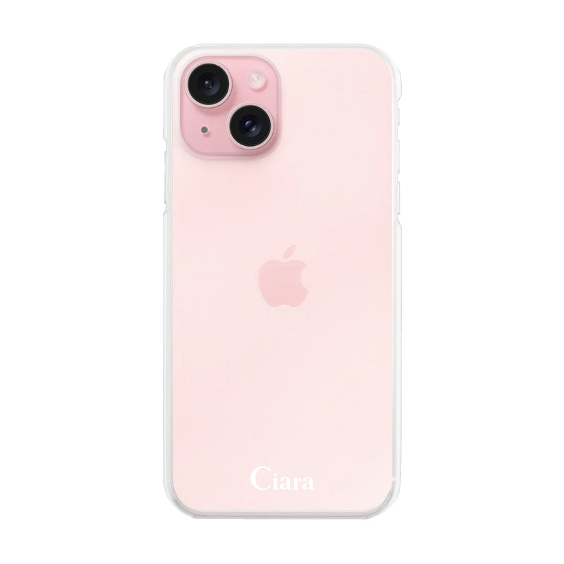 iPhoneケース ハイブリッド クリアケース ロゴ