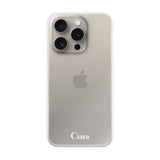 iPhone15Pro ハイブリッド クリアケース ロゴ クリア