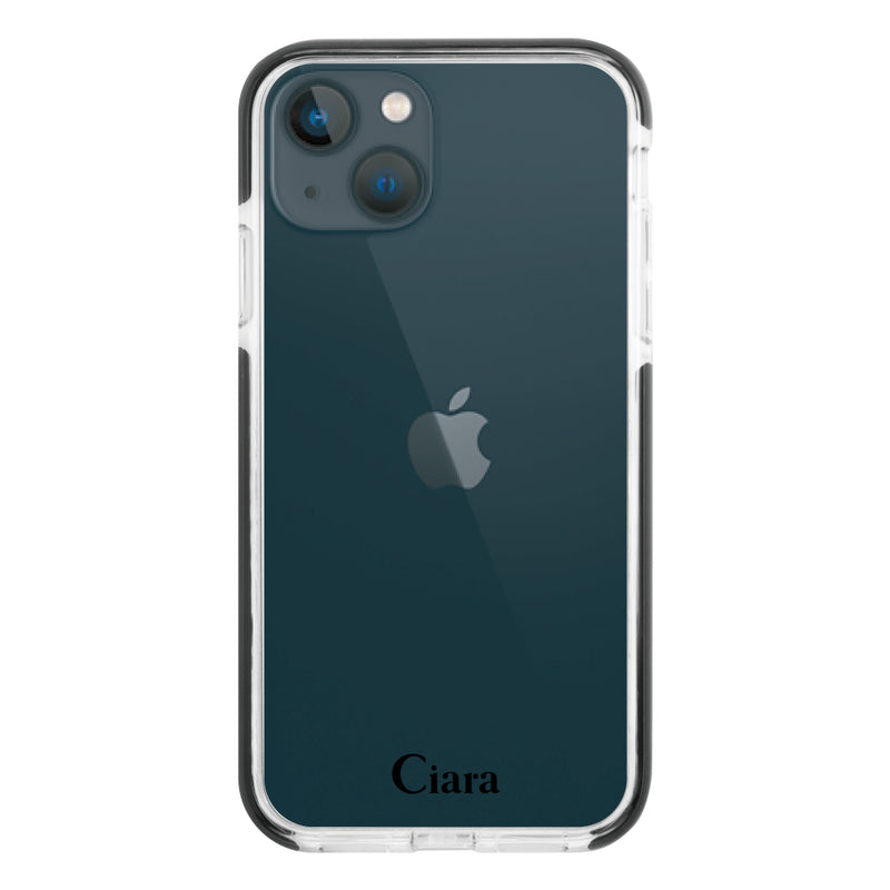 iPhoneケース クッションバンパー 耐衝撃クリアケース ロゴ