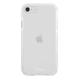 iPhone7Plus/8Plus クッションバンパー 耐衝撃クリアケース ロゴ ピンク