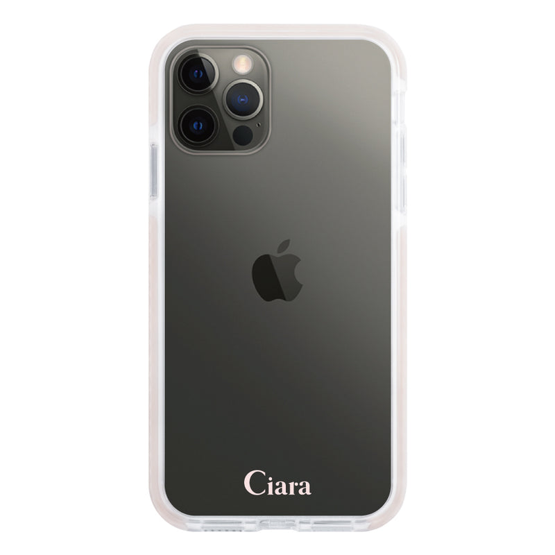 iPhoneケース クッションバンパー 耐衝撃クリアケース ロゴ
