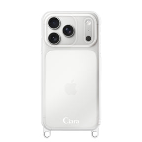 iPhone17Pro ストラップクリアケース ロゴ クリア