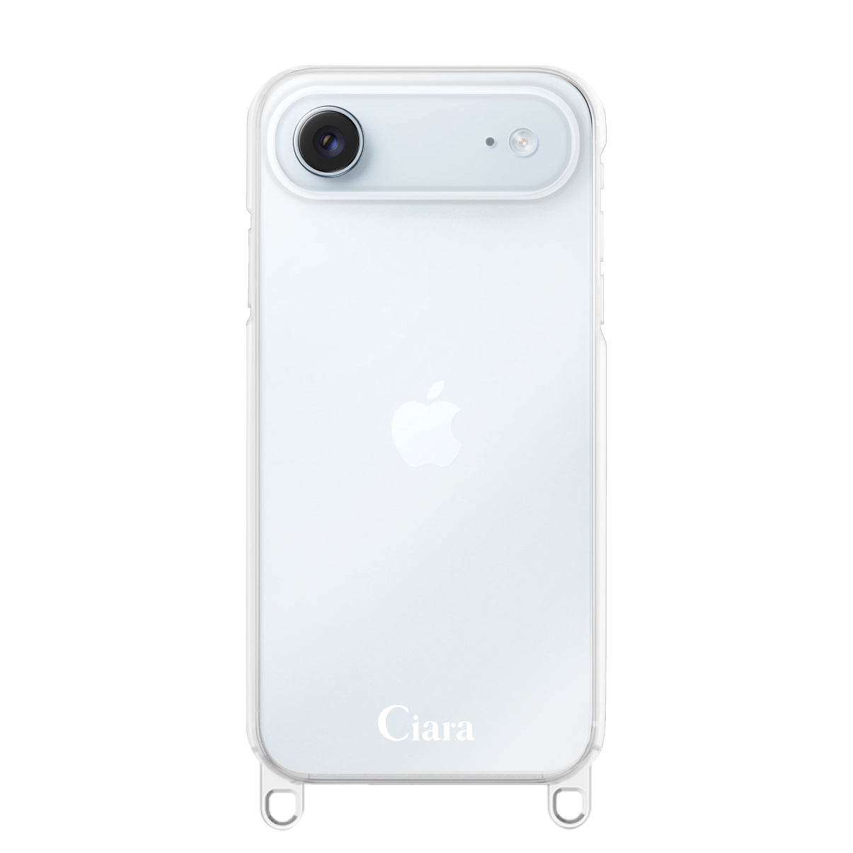 iPhoneAir ストラップクリアケース ロゴ クリア