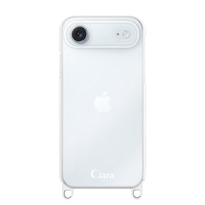 iPhoneAir ストラップクリアケース ロゴ クリア
