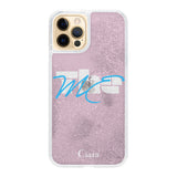 iPhone11Pro グリッター オイルクリアケース テーマ ピンク