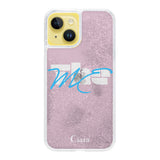 iPhone14Plus グリッター オイルクリアケース テーマ ピンク