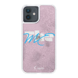 iPhoneXR グリッター オイルクリアケース テーマ ピンク