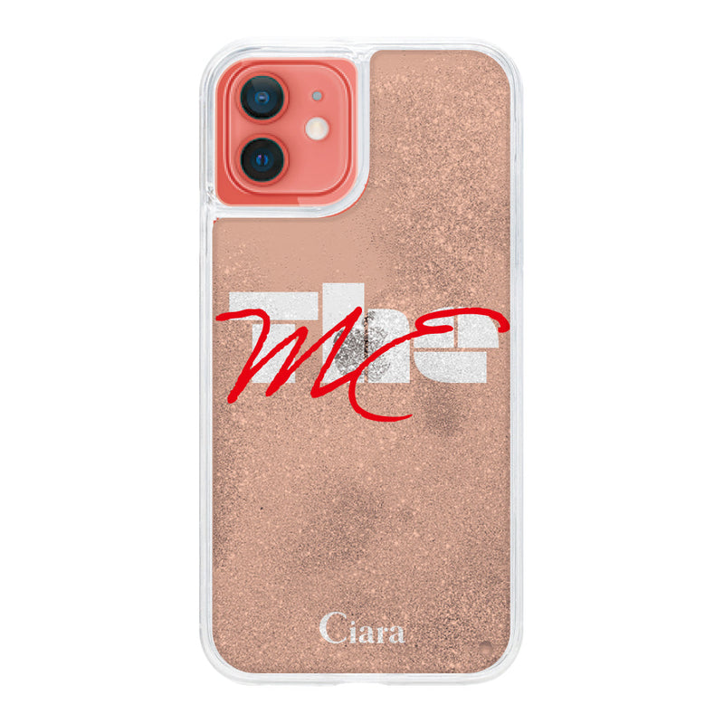 iPhoneケース グリッター オイルクリアケース テーマ