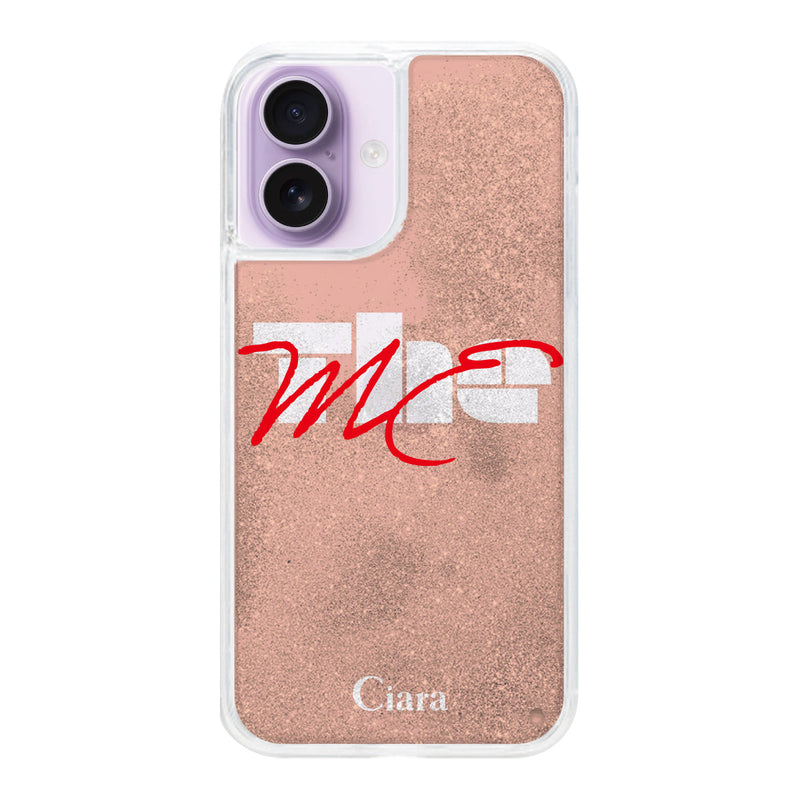 iPhoneケース グリッター オイルクリアケース テーマ