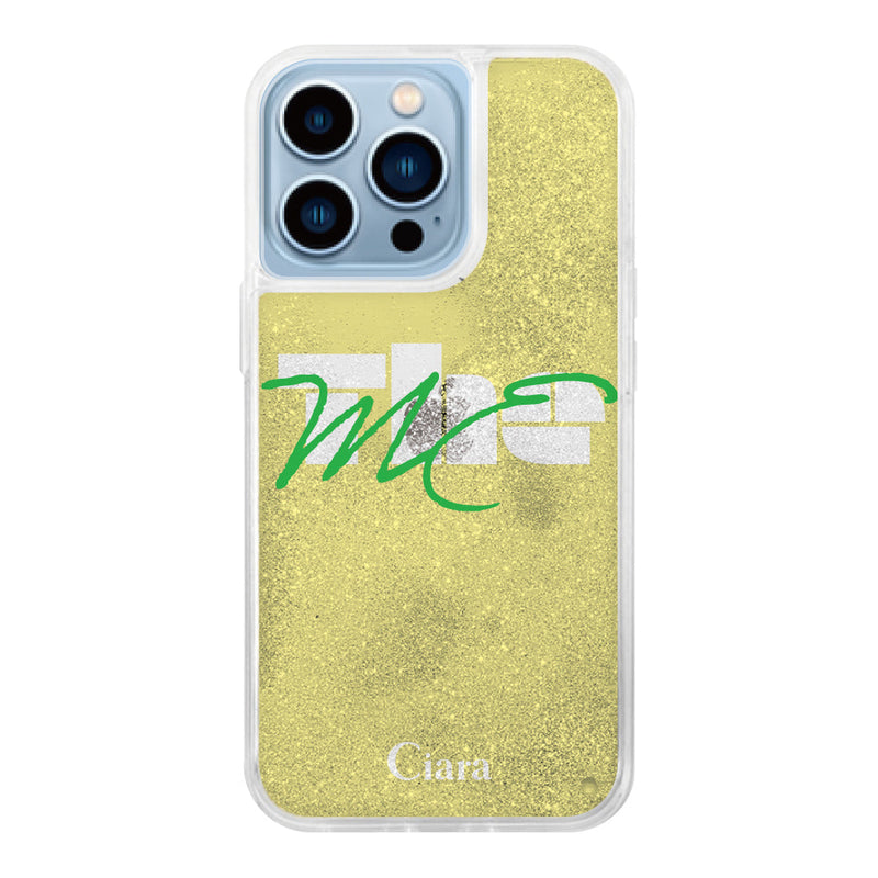 iPhoneケース グリッター オイルクリアケース テーマ