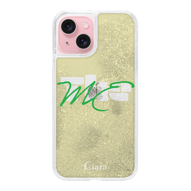 iPhoneケース グリッター オイルクリアケース テーマ