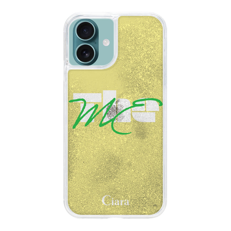 iPhoneケース グリッター オイルクリアケース テーマ