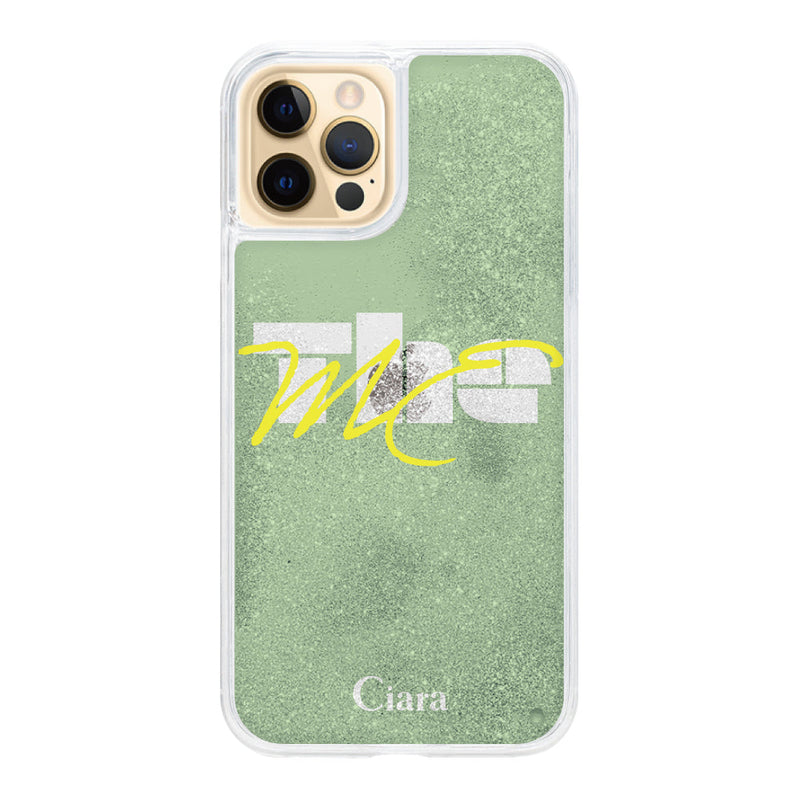 iPhoneケース グリッター オイルクリアケース テーマ